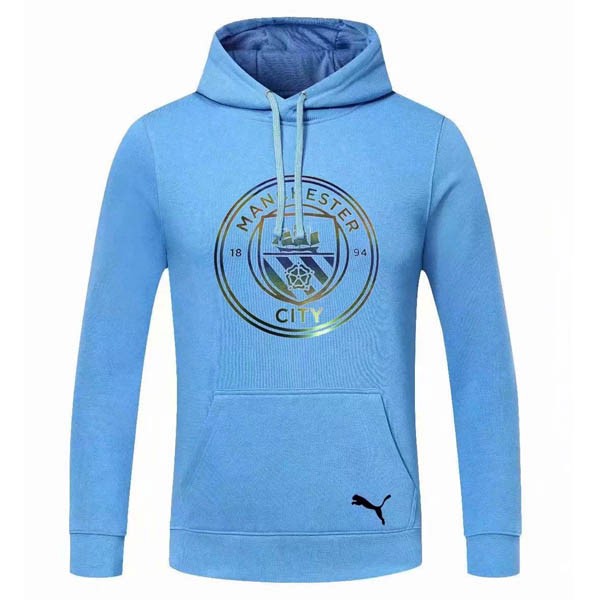 Felpa Cappuccio Manchester City 20/21 Blu